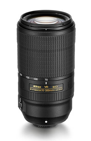 Nikkor AF P 70 300mm f 4.5 5.6E ED VR